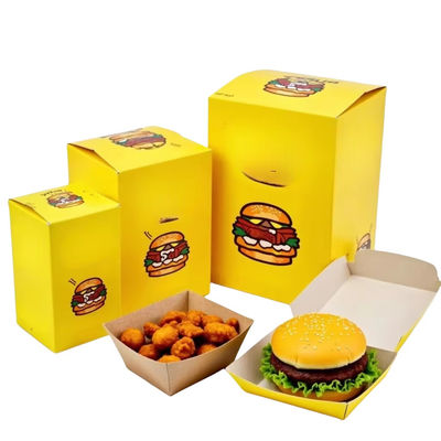 Ein guter Preis. Spezielle Druckschachteln für Fastfood: Burger, Braten und Hühnernuggets Online