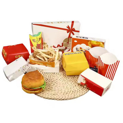 Ein guter Preis. Niedrige Preise Biodegradable Kraftkartons für Pommes Frites Burger Huhn Online