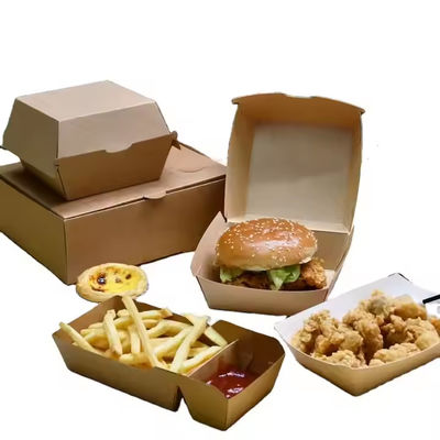 Ein guter Preis. Fast Food Takeaway Customized Biodegradable Burger Paper Packaging Boxes Online