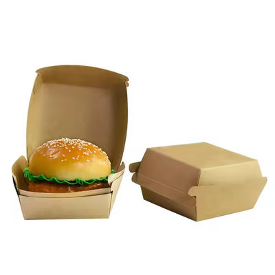 Un buen precio. Buena calidad de venta al por mayor de hamburguesas de cartón corrugado de cartón de color completo con logotipo incluido en línea