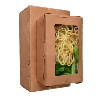 Bom preço. Recipiente de papel kraft de qualidade de fast food ecológico personalizado on-line