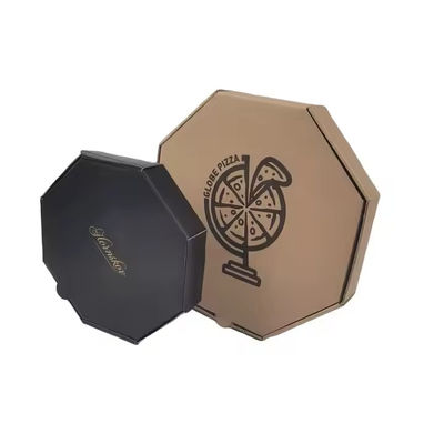 Ein guter Preis. Lebensmittelbehälter kundenspezifisches Logo für Kraft Wellfarbe achteckige Pizza Verpackung Papierbox umweltfreundlich Online