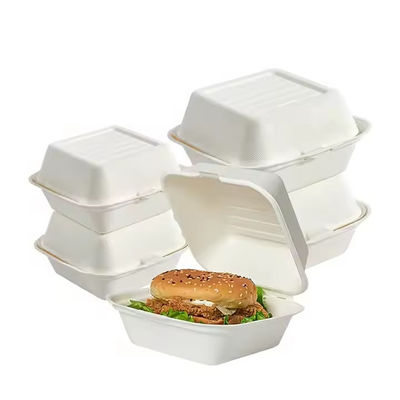 Ein guter Preis. Biologisch abbaubare Hamburgerkiste für die Zustellung von Fastfood-Produkten Online