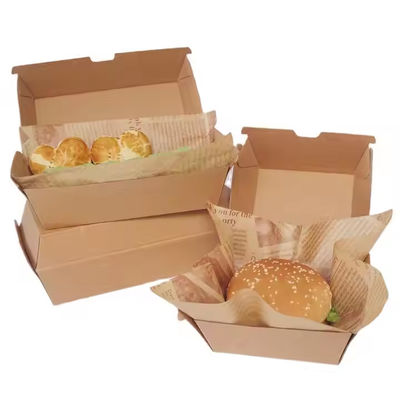 Ein guter Preis. Zusammengestellte Burgerverpackung aus Wellpappe und Lebensmittelbehälter aus Wellpappe Online
