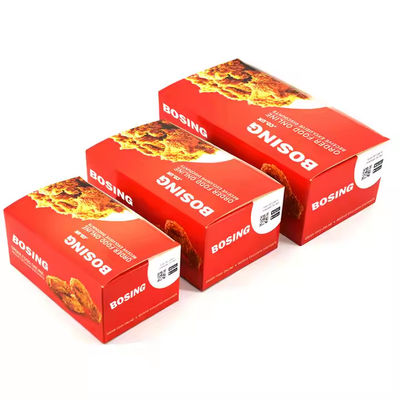 Un buen precio. Embalaje de papel de grado alimenticio personalizado Caja de pollo frito francés en línea
