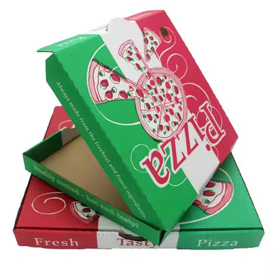 Bom preço. Caixa de pizza personalizada embalagem biodegradável de fast food caixa de papel corrugado on-line