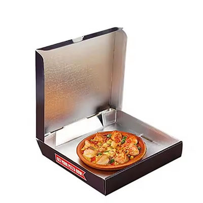 Bom preço. Caixa de pizza de papel alumínio Caixa de entrega de pizza descartável Caixa de pizza de embalagem ondulada on-line
