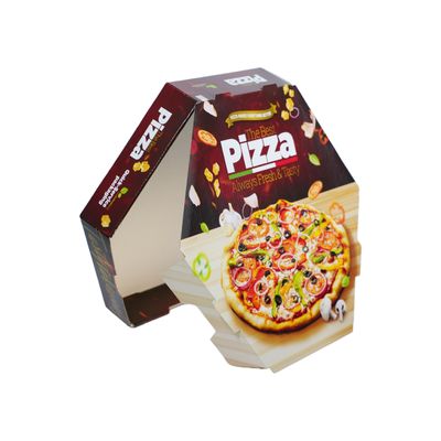 Ein guter Preis. Auf Wunsch recycelbare Kraft-Pizza-Box Umweltfreundliche Lebensmittelverpackung mit Goldfolie Blau Logo Karton Material Glanzlaminierung Online