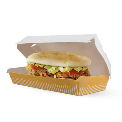 Ein guter Preis. Umweltfreundliche und maßgeschneiderte Papier-Hamburger-Boxen für Shop-Logo Online