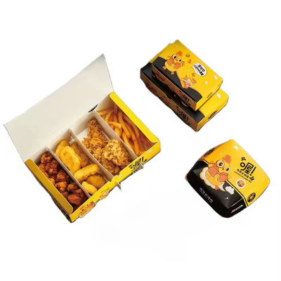 Good price Industrial Food Eco-friendly Custom Logo Fried Chicken Onion Disposable Food Packaging Takeaway Box for Food Container online