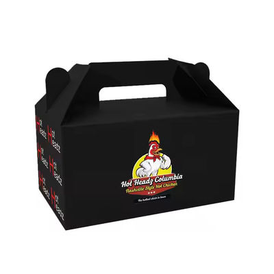 Un buen precio. Color personalizado Caja de pollo frito ecológica con mango y comida rápida para llevar en línea