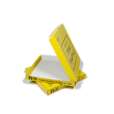 Goede prijs. Fastfood gegolfde papieren pizza doos aangepast restaurantcontainer met aangepaste logo verpakkingsdozen online