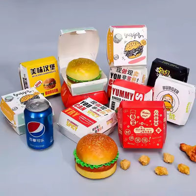 Ein guter Preis. Burger-Box maßgeschneiderte, umweltfreundliche, recycelbare Fastfood-Restaurantverpackungskiste Online