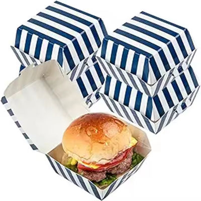 Ein guter Preis. Burger Box Eco-Friendly Food Grade Weißkarton Fastfood-Anpassung Online