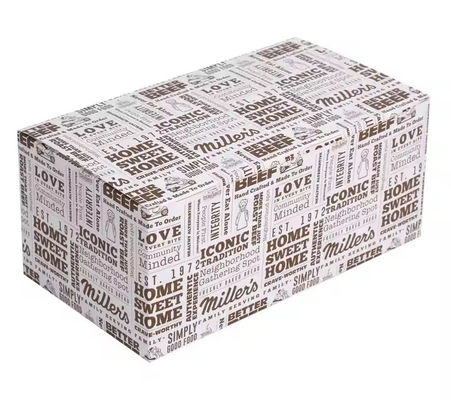 Un buen precio. Caja de embalaje de comida rápida de papel desechable personalizada para hamburguesas y pollo frito en línea