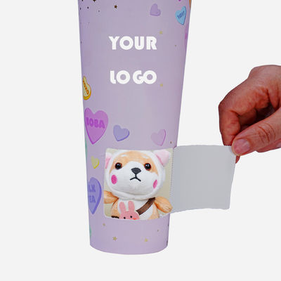 Un buen precio. Caja de papel ciega desechable de calificación alimentaria Impresión personalizada para sorpresa de una sola vez Misterio de las tazas de café y té de leche de papel grandes en línea