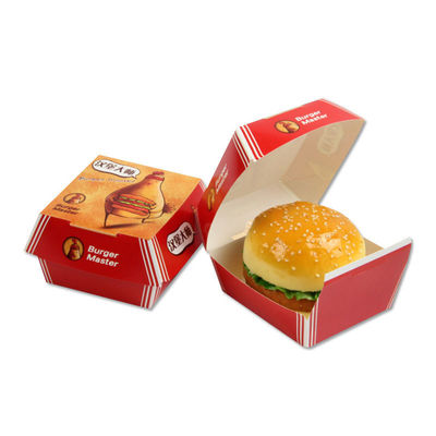 Ein guter Preis. Customized Burger Box Design Logo Lebensmittelpapierverpackungskiste für umweltfreundliche Verpackung Online