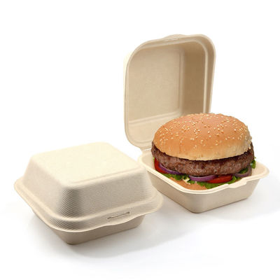 Ein guter Preis. Personalisierte Größe Logo biologisch abbaubare Zuckerrohr Sirup Burger Box Online