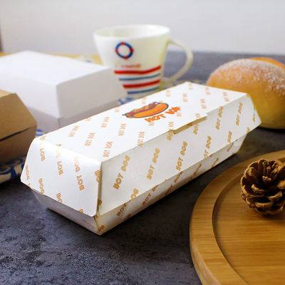 Good price Wholesale customized hamburger hot dog packaging box eco-friendly and biodegradable packaging box online