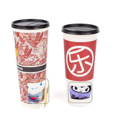 Хорошая цена. Customized food grade disposable surprise mysterious blind box lucky gift paper coffee tea cup with lid онлайн