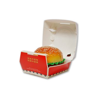 Goede prijs. Eco-friendly customized hamburger box food grade fast food takeaway paper packaging box online