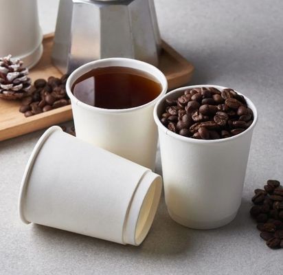 Harga yang bagus ramah lingkungan untuk dibawa pergi cangkir kertas dinding ganda cetakan khusus lapisan berbasis air non plastik cangkir kertas kopi on line