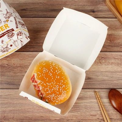 Good price Customized chicken and French fries packaging box disposable food packaging oil resistant sandwich burger box online