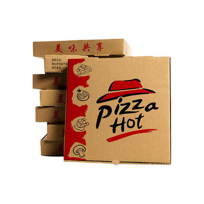 Un buen precio. Customized pizza box printing eco-friendly fast food grade corrugated paper packaging and takeaway box en línea