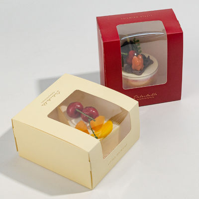 Good price Wholesale customization with logo transparent window cake and pastry packaging baking box online