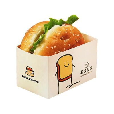 Un buen precio. Customized hamburger box disposable food grade takeaway kraft paper corrugated cardboard box en línea