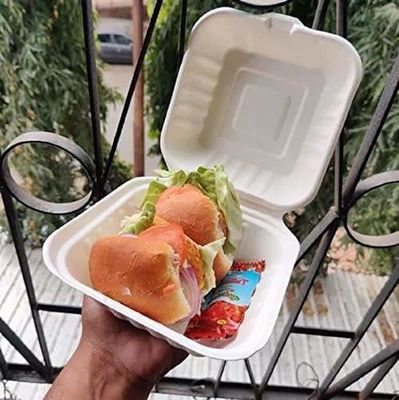 Good price Low price customized eco-friendly biodegradable fast food grade corn residue clam box burger box online