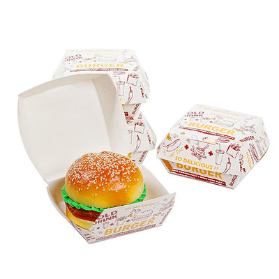 Un buen precio. Low Price Custom Printed Logo Burger Box Disposable Fast Food Takeaway Box en línea