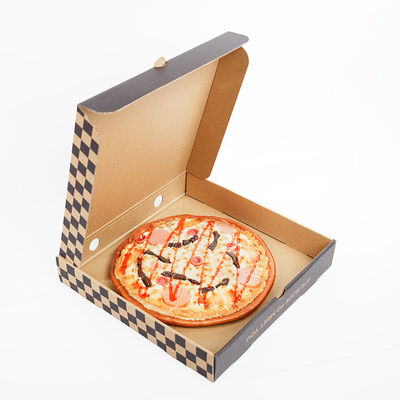 Bom preço. Logotipo de Impressão Personalizado Eco-friendly And Biodegradable Papel corrugado Embalagem Fast Food Pizza Box on-line