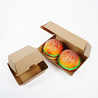 Un buen precio. Varnished Biodegradable Fast Food Takeaway Box Customized Hamburger Box with Corrugated Board en línea