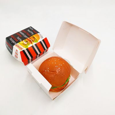 Un buen precio. Fried chicken french fries fast food hamburger box customized wholesale eco-friendly biodegradable paper packaging box en línea