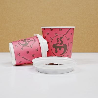 Un bon prix. En gros Logo d'impression personnalisé Papier jetable écologique Coupe à café Coupe à papier avec couvercle en ligne