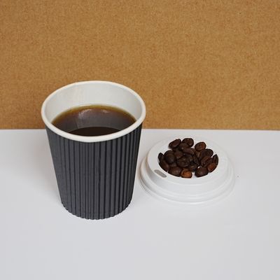 Un bon prix. Boissons industrielles tasse à café jetable avec couvercle papier peint ondulé à paroi simple et double personnalisation écologique en ligne