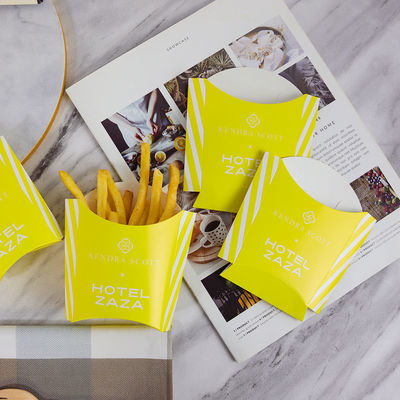Un bon prix. Impression personnalisée de frites écologique biodégradable carton jetable de restauration rapide en ligne
