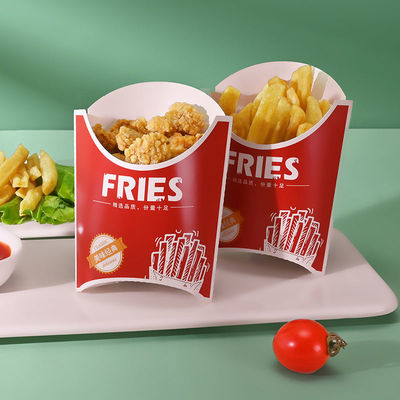 Un bon prix. Logo imprimé personnalisé frites biodégradable boîte à emporter de qualité alimentaire en ligne