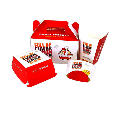Good price Customized fast food fried chicken eco-friendly recyclable burger box takeaway food box online