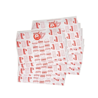 Customized printing logo eco-friendly biodegradable burger sandwich greaseproof paper