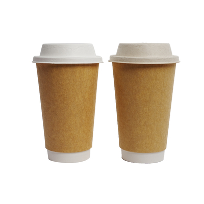 Un buen precio. Taza de café de papel desechable biodegradable personalizada de papel simple y doble con tapa en línea