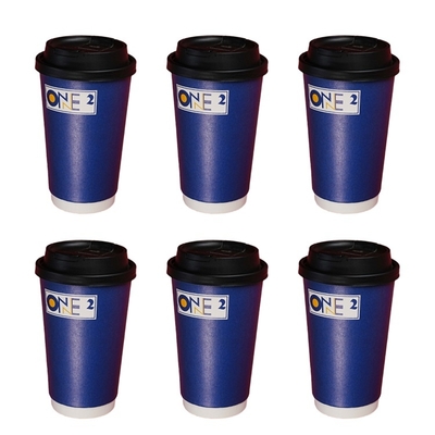 Bom preço. Copo de papel descartável com logotipo personalizado por atacado, ecológico e biodegradável, de camada dupla para bebidas quentes e café on-line