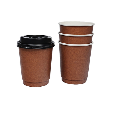 Wholesale customized logo disposable paper cup eco-friendly and biodegradable hot drink coffee cup