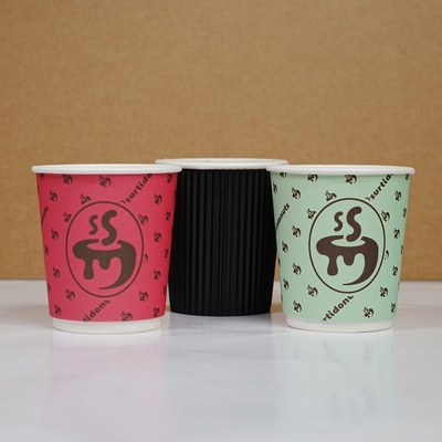 8oz 10oz 12oz 16oz 18oz 20oz disposable paper cup customized printing eco-friendly coffee cup