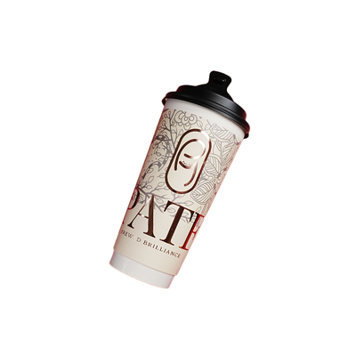 Disposable takeaway coffee cup custom logo 8oz 18oz 20oz single/double layered paper cup