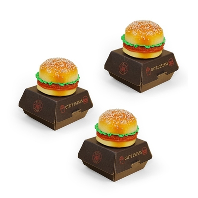Biodegradable custom logo disposable fast food takeaway burger box