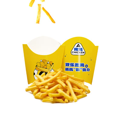 Customized printed logo eco-friendly biodegradable disposable fast food and french fry paper box