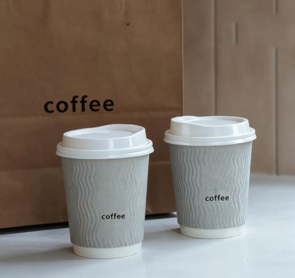 Customized logo eco-friendly disposable takeaway hot drink paper coffee cup