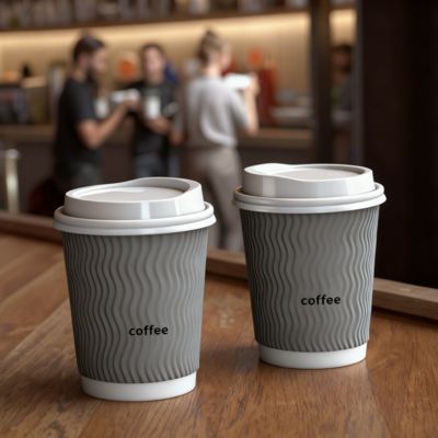 Good price Biodegradable disposable double wall coffee paper cup eco-friendly customization online